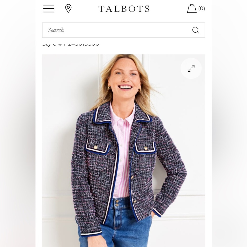 Talbots Breeze Tweed Jacket. Worn about 3‎ times. 175 retail